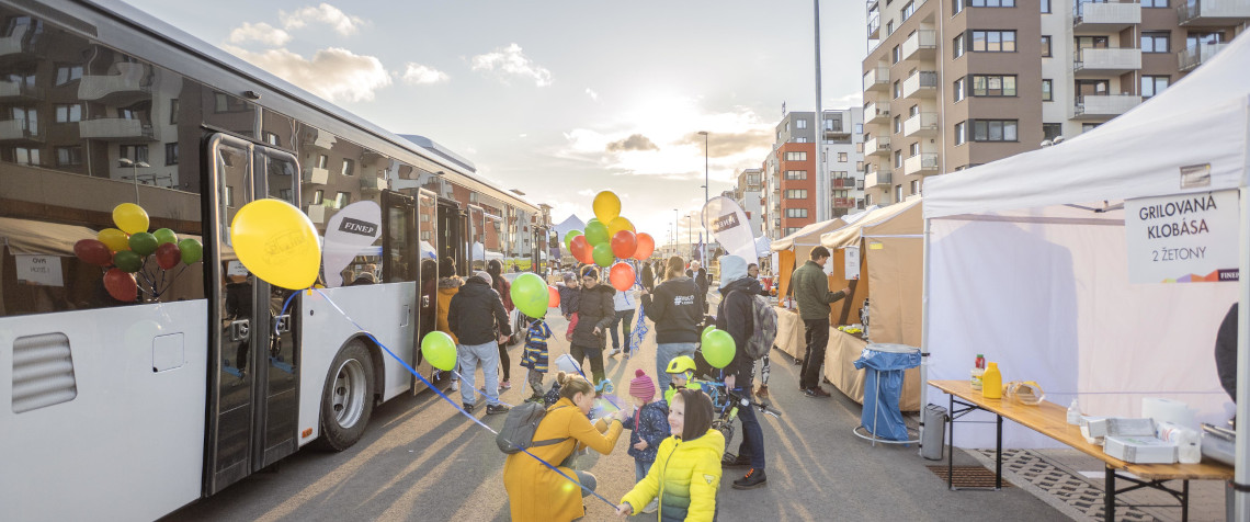 The grand opening of Kardausova Street in Malý háj