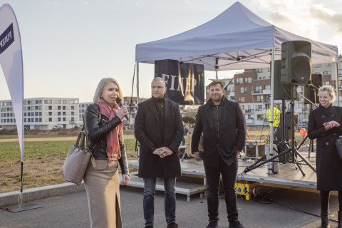 The grand opening of Kardausova Street in Malý háj