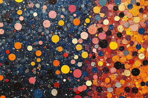Playful Summer Dot Painting