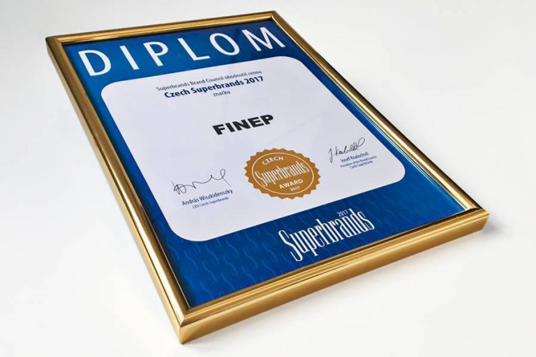 FINEP got the Czech Superbrands 2017 award