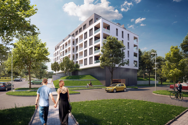 New cooperative apartments in the Kaskády Barrandov project on sale