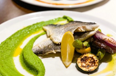 Hloubětín: Restaurant Violete-sea bream filet