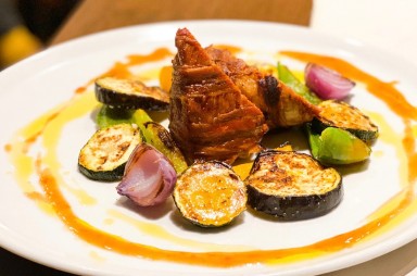 Hloubětín: Restaurant Violete - pork tenderloin